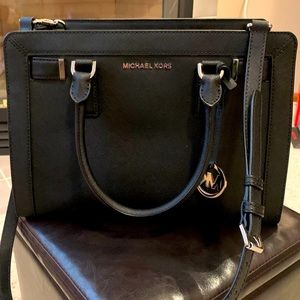 Medium Pebbled Leather Satchel